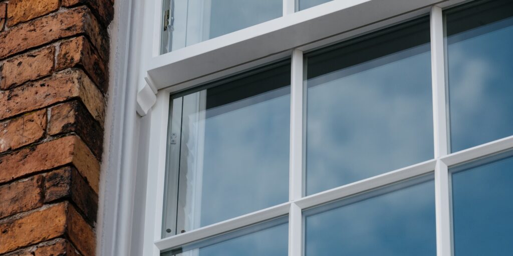 Sash Window Glazing Bar Close Up